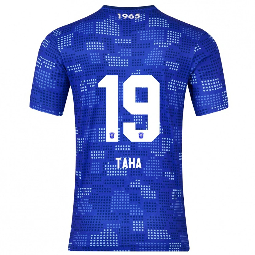 Danxen Kinder Younes Taha #19 Blau Himmelblau Auswärtstrikot Trikot 2025/26 T-Shirt