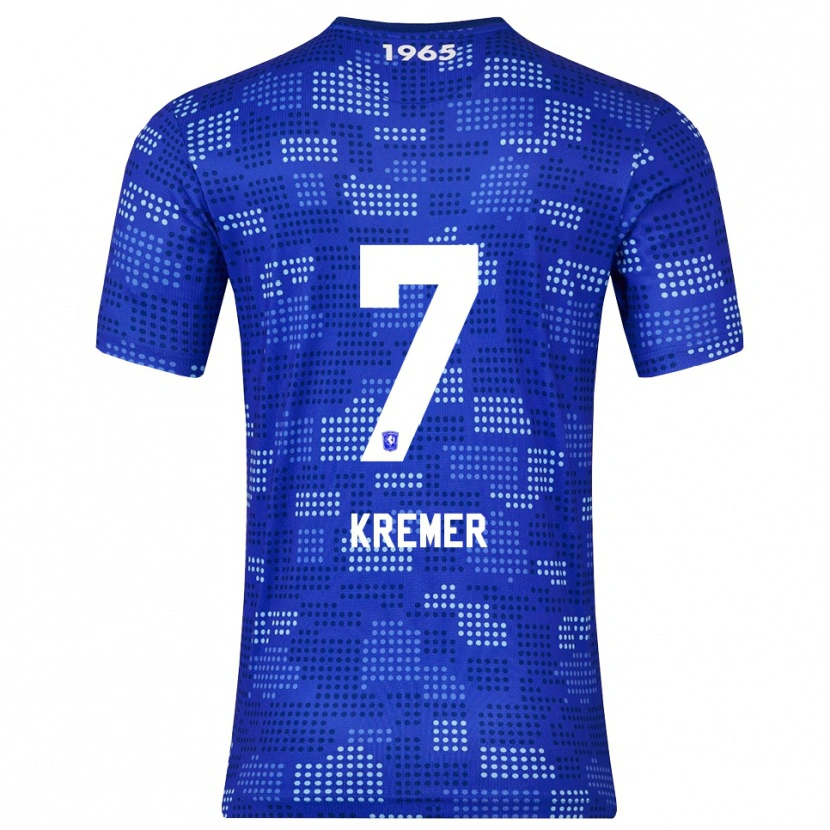 Danxen Kinder Joop Kremer #7 Blau Himmelblau Auswärtstrikot Trikot 2025/26 T-Shirt