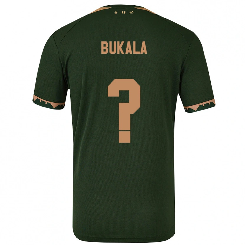 Danxen Kinder Nordin Bukala #0 Grün Gold Auswärtstrikot Trikot 2025/26 T-Shirt