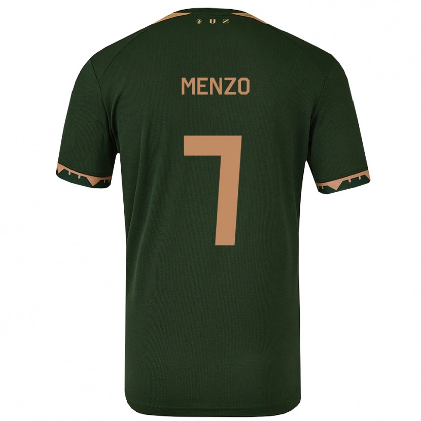 Danxen Kinder Björn Menzo #7 Grün Gold Auswärtstrikot Trikot 2025/26 T-Shirt