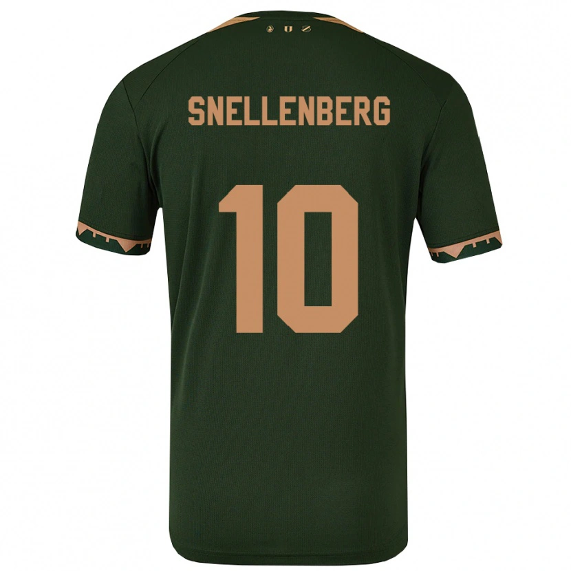 Danxen Kinder Maxime Snellenberg #10 Grün Gold Auswärtstrikot Trikot 2025/26 T-Shirt
