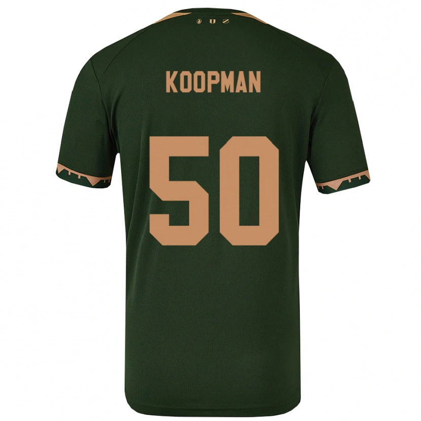 Danxen Kinder Kyra Koopman #50 Grün Gold Auswärtstrikot Trikot 2025/26 T-Shirt