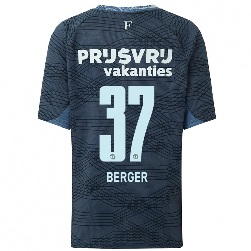 Danxen Kinder Mannou Berger #37 Schwarz Grau Auswärtstrikot Trikot 2025/26 T-Shirt
