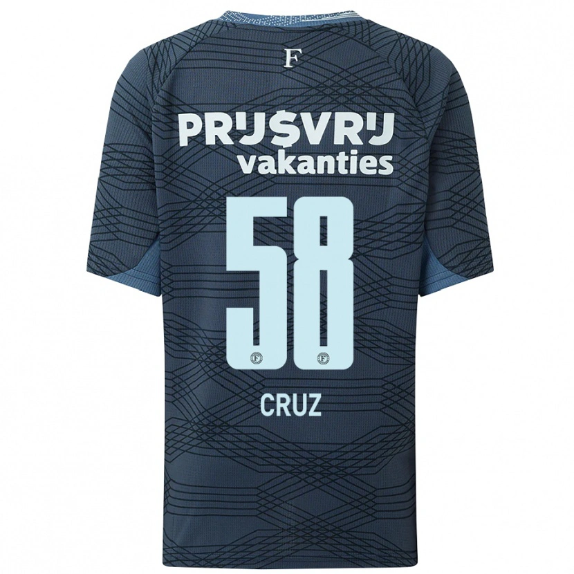 Danxen Kinder Marley Cruz #58 Schwarz Grau Auswärtstrikot Trikot 2025/26 T-Shirt