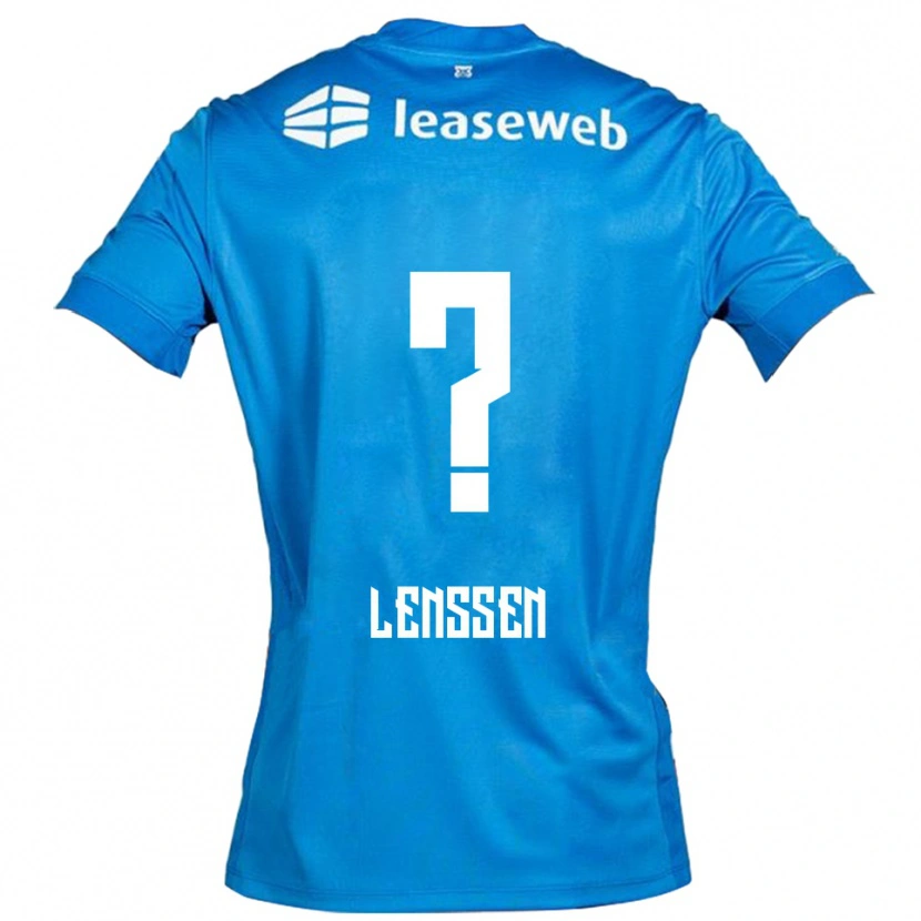 Danxen Kinder Lev Lenssen #0 Blau Weiß Auswärtstrikot Trikot 2025/26 T-Shirt