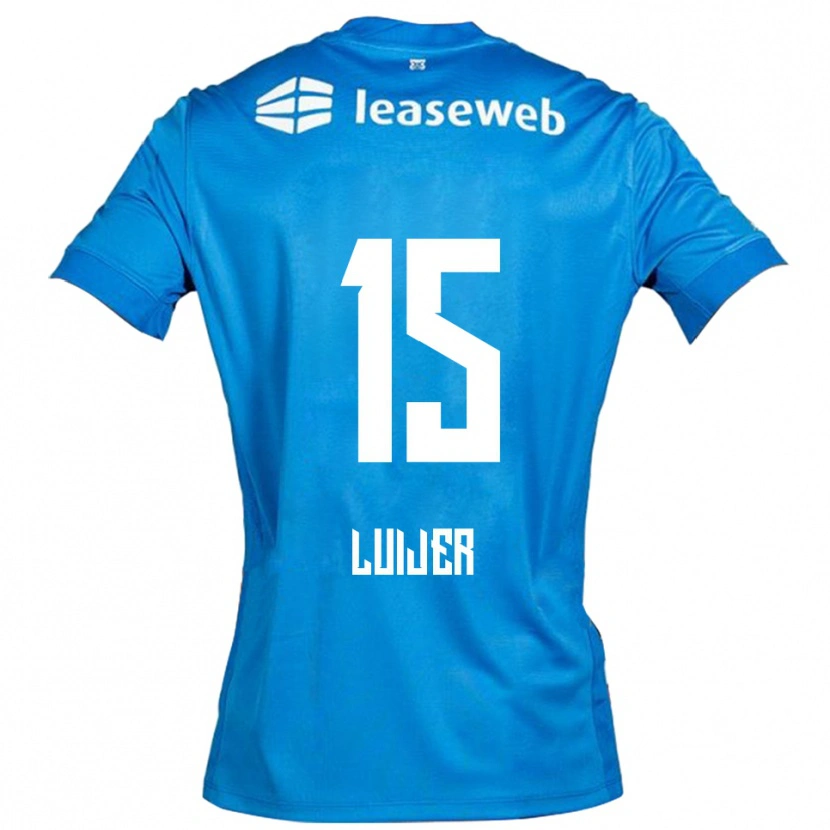 Danxen Kinder Rick Luijer #15 Blau Weiß Auswärtstrikot Trikot 2025/26 T-Shirt