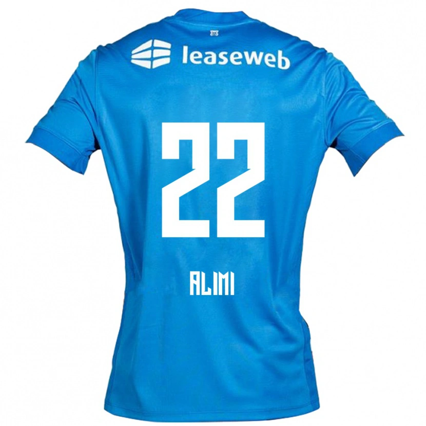 Danxen Kinder Fadil Alimi #22 Blau Weiß Auswärtstrikot Trikot 2025/26 T-Shirt