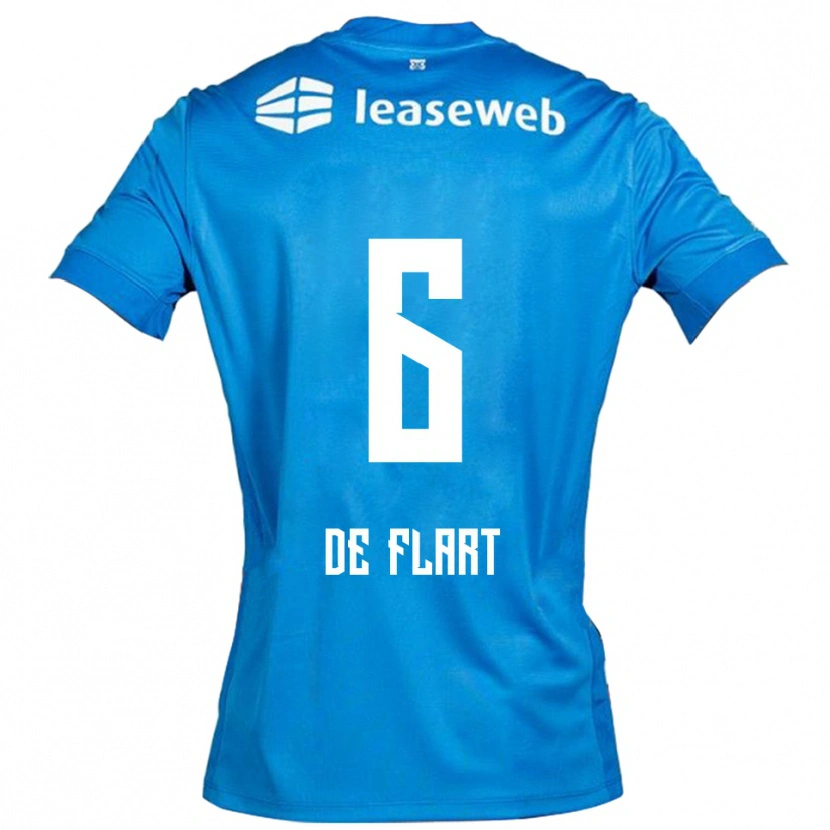 Danxen Kinder Onne De Flart #6 Blau Weiß Auswärtstrikot Trikot 2025/26 T-Shirt