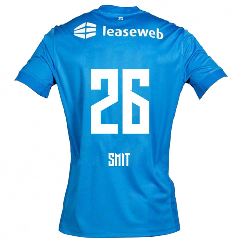Danxen Kinder Kees Smit #26 Blau Weiß Auswärtstrikot Trikot 2025/26 T-Shirt
