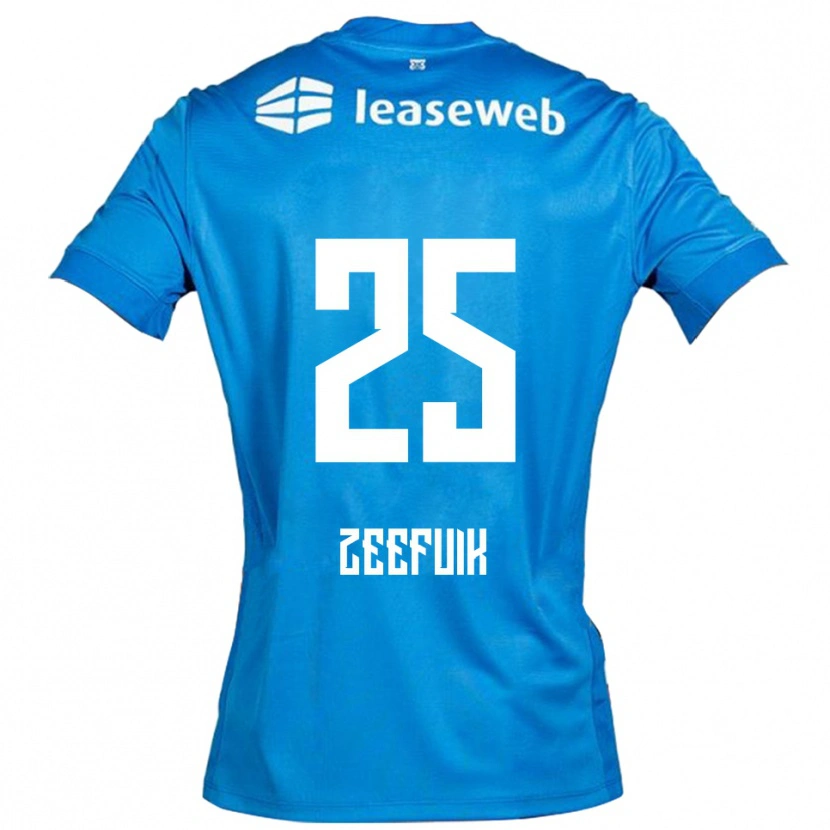 Danxen Kinder Lequincio Zeefuik #25 Blau Weiß Auswärtstrikot Trikot 2025/26 T-Shirt
