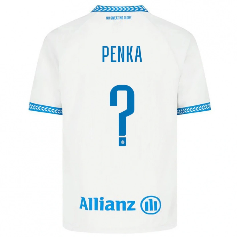Danxen Kinder Godfried Penka #0 Blau Weiß Auswärtstrikot Trikot 2025/26 T-Shirt