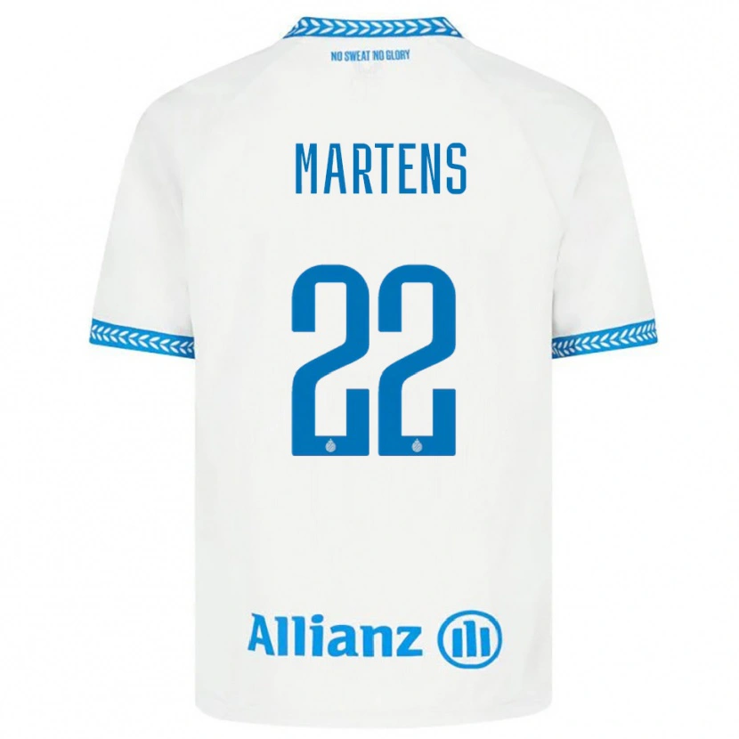 Danxen Kinder Quinze Martens #22 Blau Weiß Auswärtstrikot Trikot 2025/26 T-Shirt