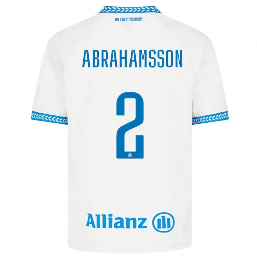 Danxen Kinder Sejde Abrahamsson #2 Blau Weiß Auswärtstrikot Trikot 2025/26 T-Shirt