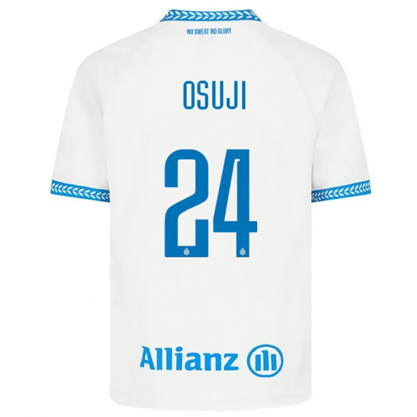 Danxen Kinder Vince Osuji #24 Blau Weiß Auswärtstrikot Trikot 2025/26 T-Shirt