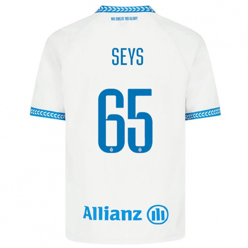 Danxen Kinder Joaquin Seys #65 Blau Weiß Auswärtstrikot Trikot 2025/26 T-Shirt