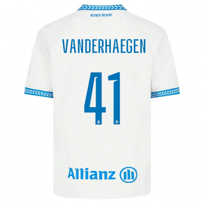 Danxen Kinder Lotte Vanderhaegen #41 Blau Weiß Auswärtstrikot Trikot 2025/26 T-Shirt