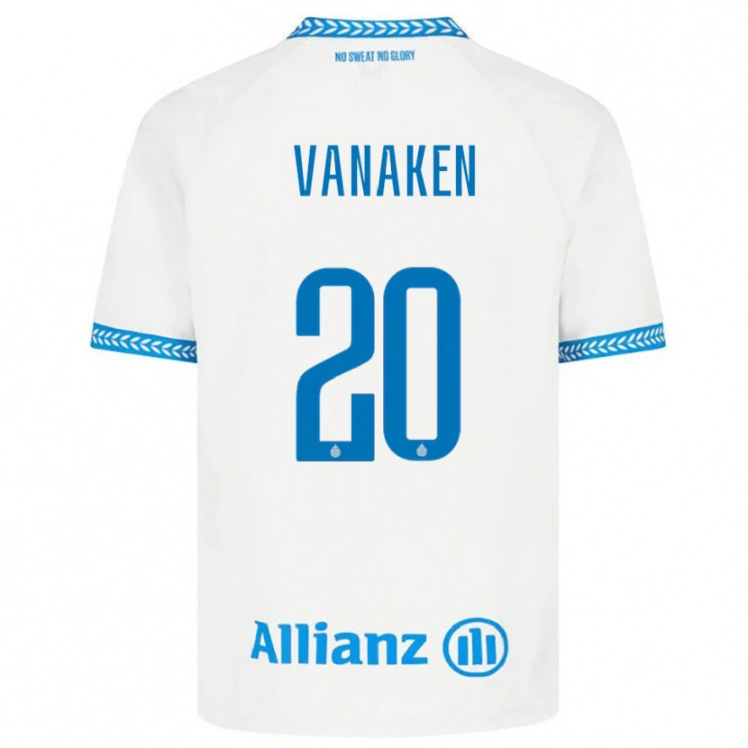 Danxen Kinder Hans Vanaken #20 Blau Weiß Auswärtstrikot Trikot 2025/26 T-Shirt