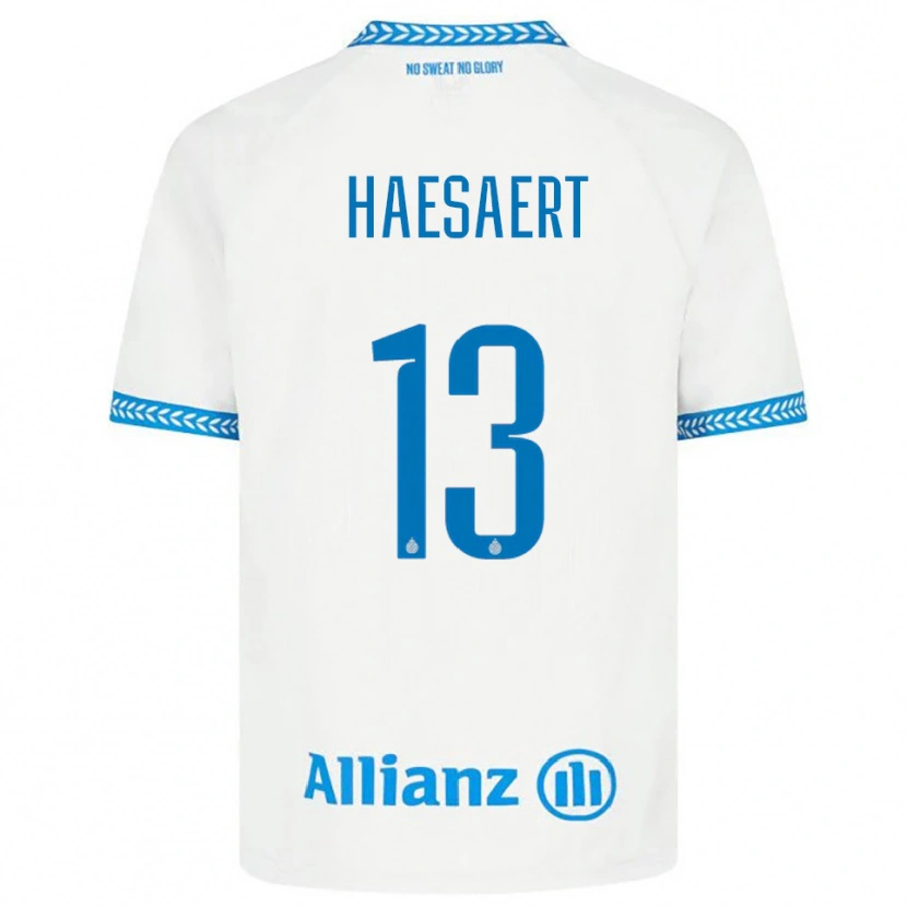 Danxen Kinder Mateo Haesaert #13 Blau Weiß Auswärtstrikot Trikot 2025/26 T-Shirt