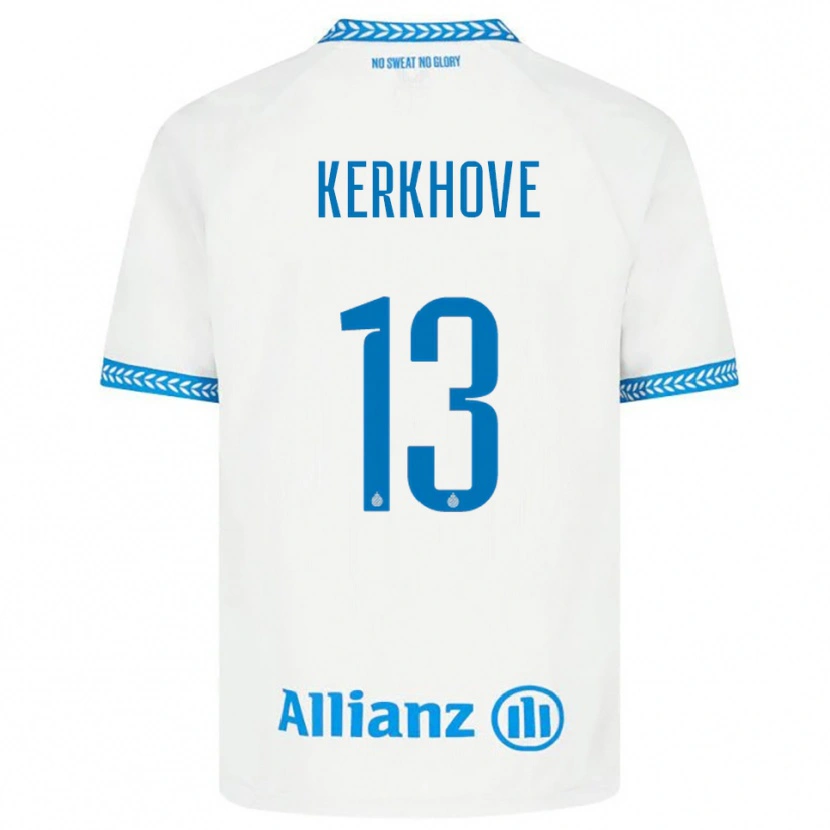 Danxen Kinder Angel Kerkhove #13 Blau Weiß Auswärtstrikot Trikot 2025/26 T-Shirt