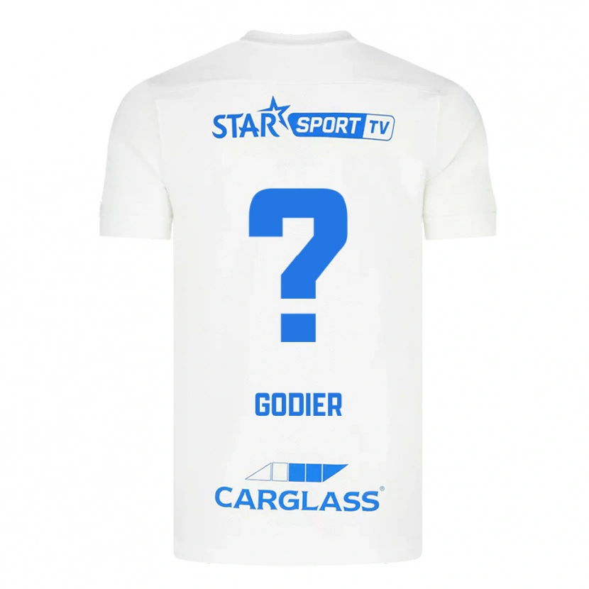 Danxen Kinder Chelsea Godier #0 Weiß Blau Auswärtstrikot Trikot 2025/26 T-Shirt