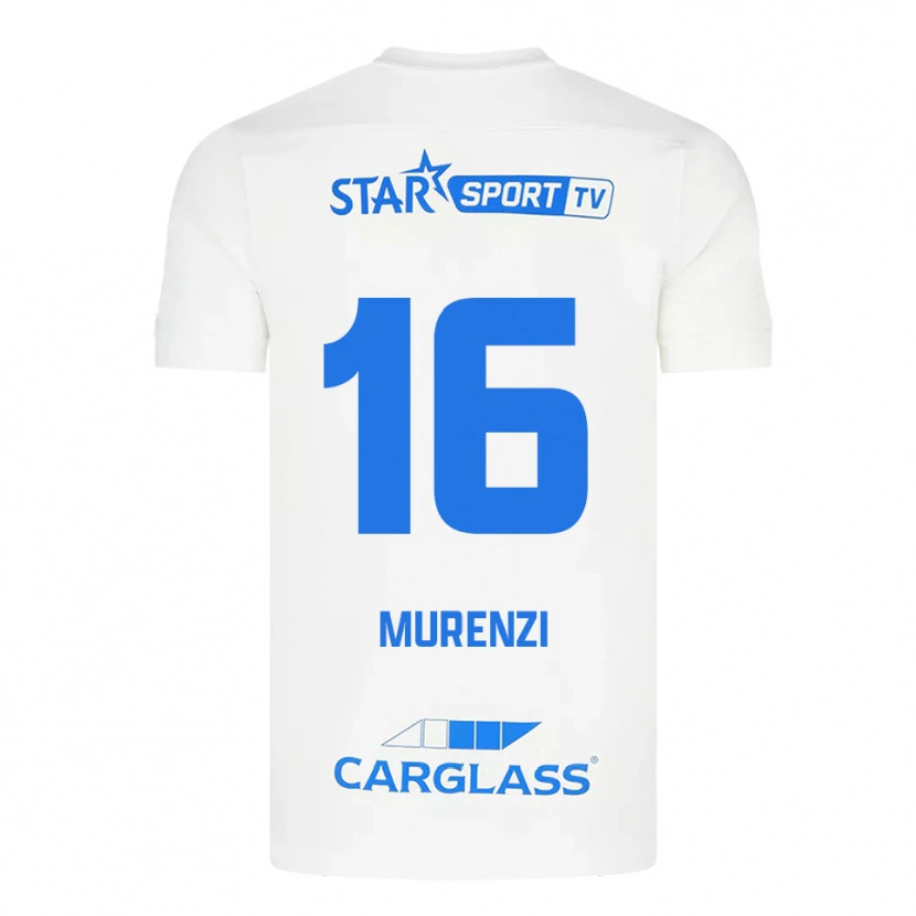 Danxen Kinder Aaron Murenzi #16 Weiß Blau Auswärtstrikot Trikot 2025/26 T-Shirt