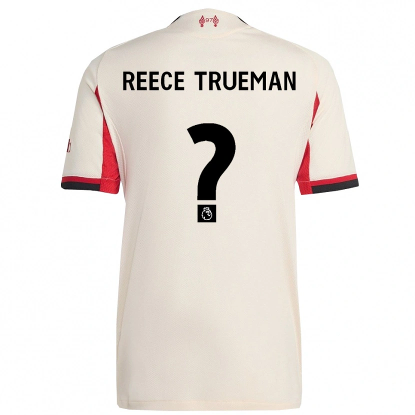 Danxen Kinder Reece Trueman #0 Weiß Schwarz Auswärtstrikot Trikot 2025/26 T-Shirt