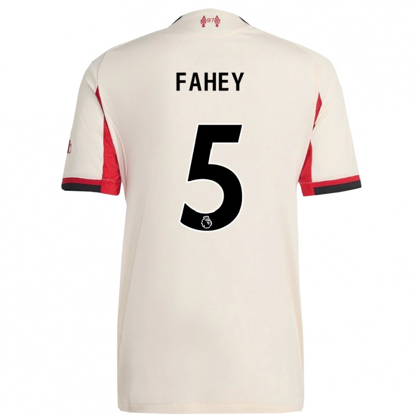 Danxen Kinder Niamh Fahey #5 Weiß Schwarz Auswärtstrikot Trikot 2025/26 T-Shirt