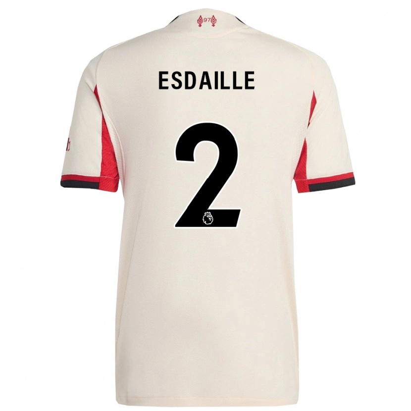 Danxen Kinder Dj Esdaille #2 Weiß Schwarz Auswärtstrikot Trikot 2025/26 T-Shirt