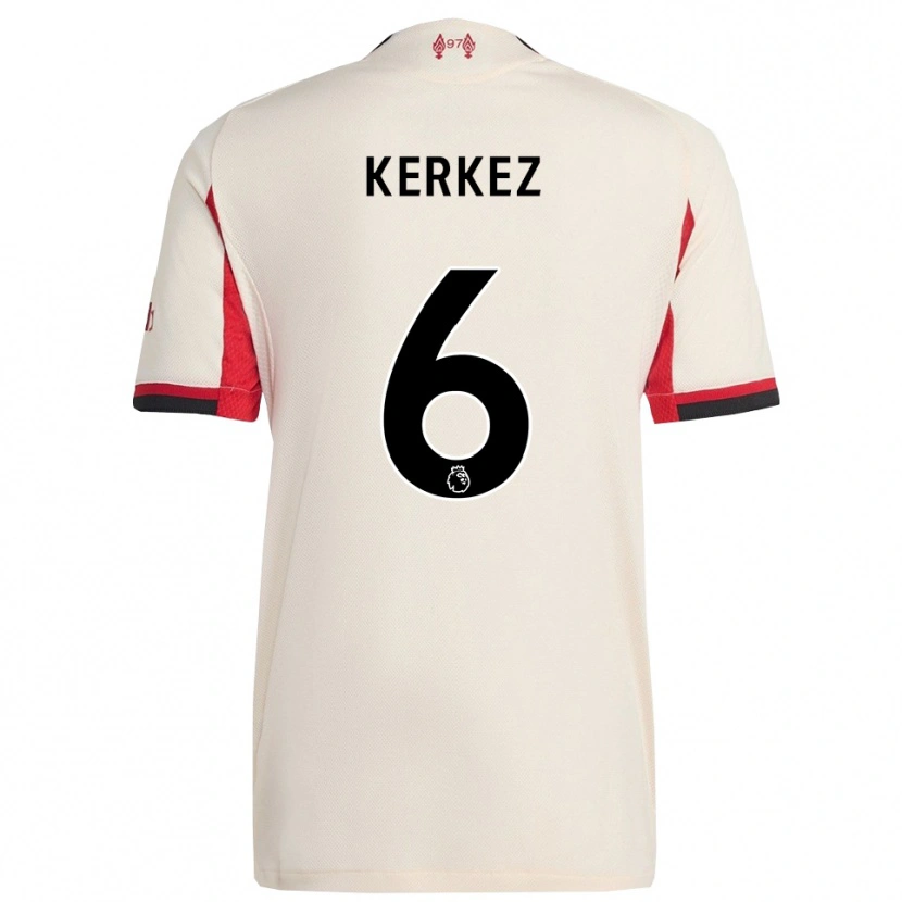 Danxen Kinder Milos Kerkez #6 Weiß Schwarz Auswärtstrikot Trikot 2025/26 T-Shirt