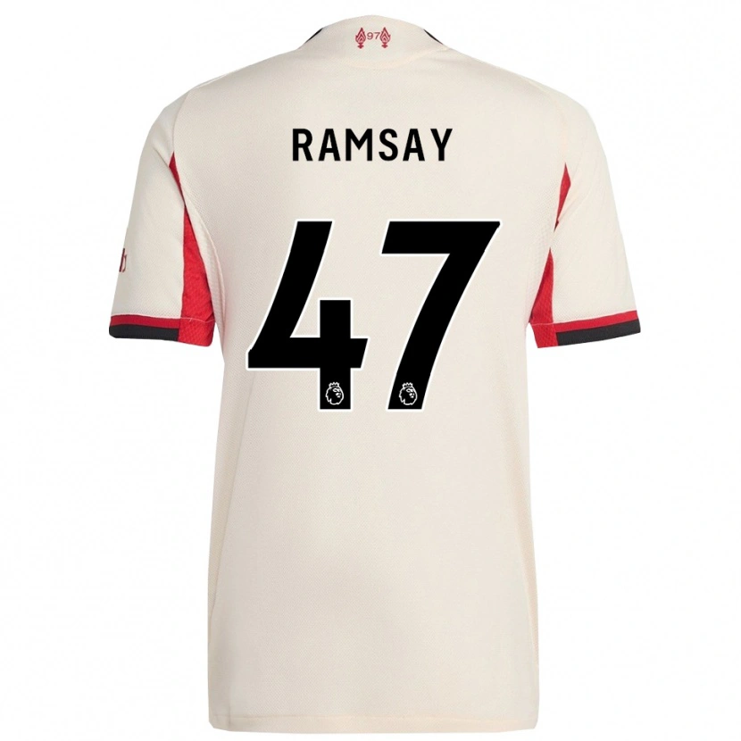 Danxen Kinder Calvin Ramsay #47 Weiß Schwarz Auswärtstrikot Trikot 2025/26 T-Shirt