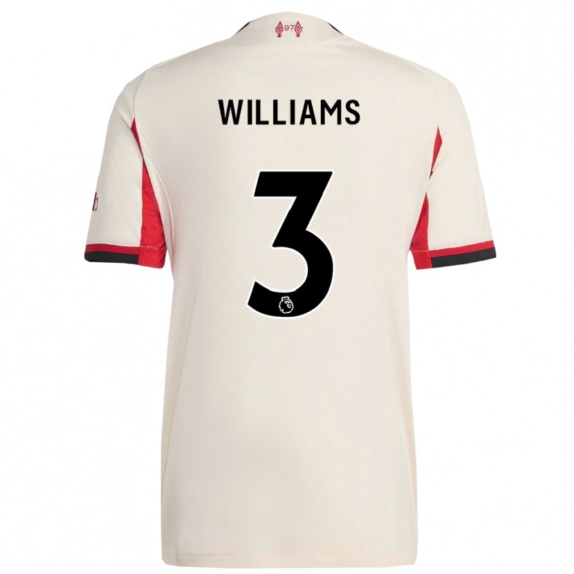 Danxen Kinder Cameron Williams #3 Weiß Schwarz Auswärtstrikot Trikot 2025/26 T-Shirt