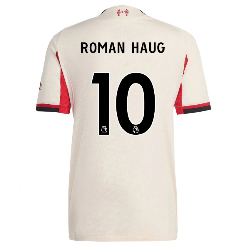 Danxen Kinder Sophie Román Haug #10 Weiß Schwarz Auswärtstrikot Trikot 2025/26 T-Shirt