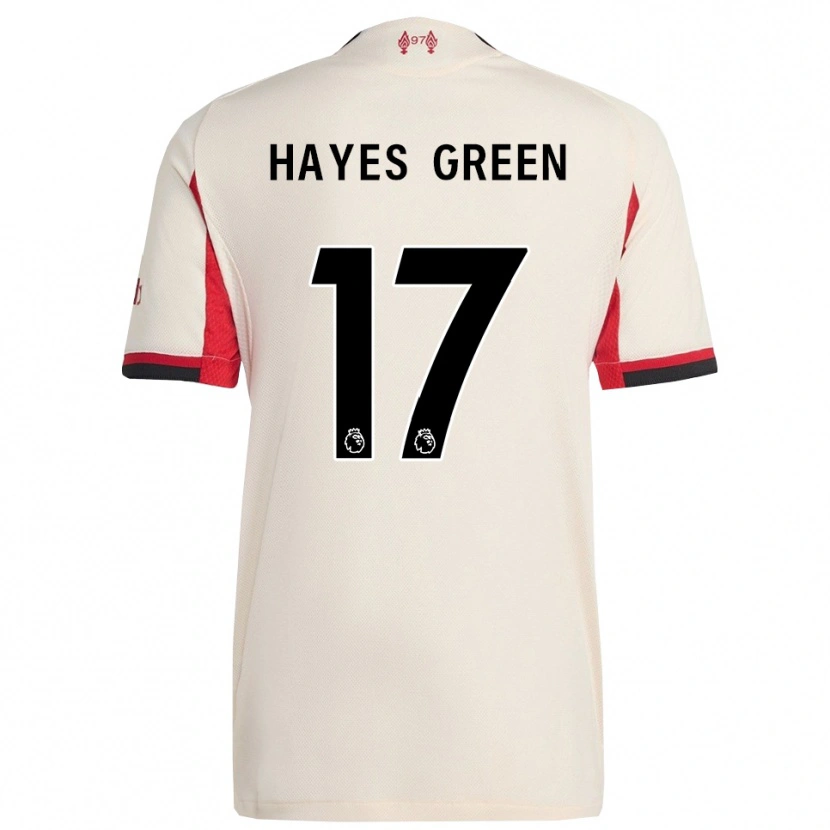 Danxen Kinder Charlie Hayes-Green #17 Weiß Schwarz Auswärtstrikot Trikot 2025/26 T-Shirt