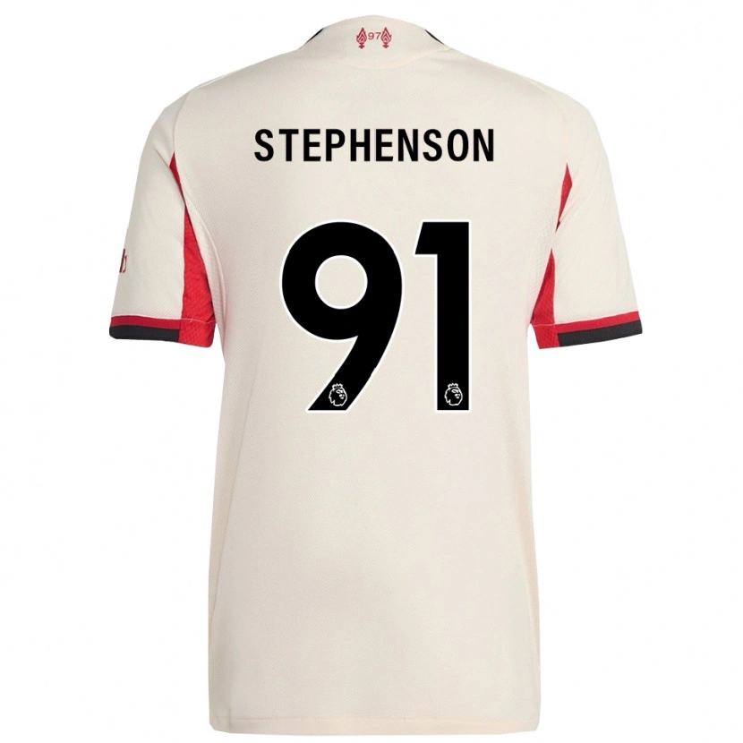 Danxen Kinder Luca Stephenson #91 Weiß Schwarz Auswärtstrikot Trikot 2025/26 T-Shirt