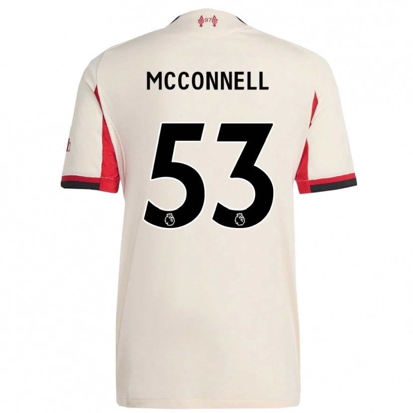 Danxen Kinder James Mcconnell #53 Weiß Schwarz Auswärtstrikot Trikot 2025/26 T-Shirt