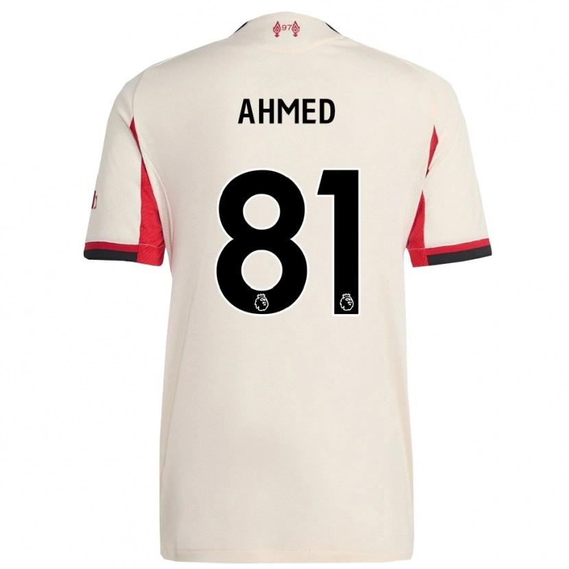 Danxen Kinder Kareem Ahmed #81 Weiß Schwarz Auswärtstrikot Trikot 2025/26 T-Shirt