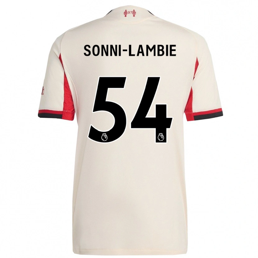 Danxen Kinder Joshua Sonni-Lambie #54 Weiß Schwarz Auswärtstrikot Trikot 2025/26 T-Shirt