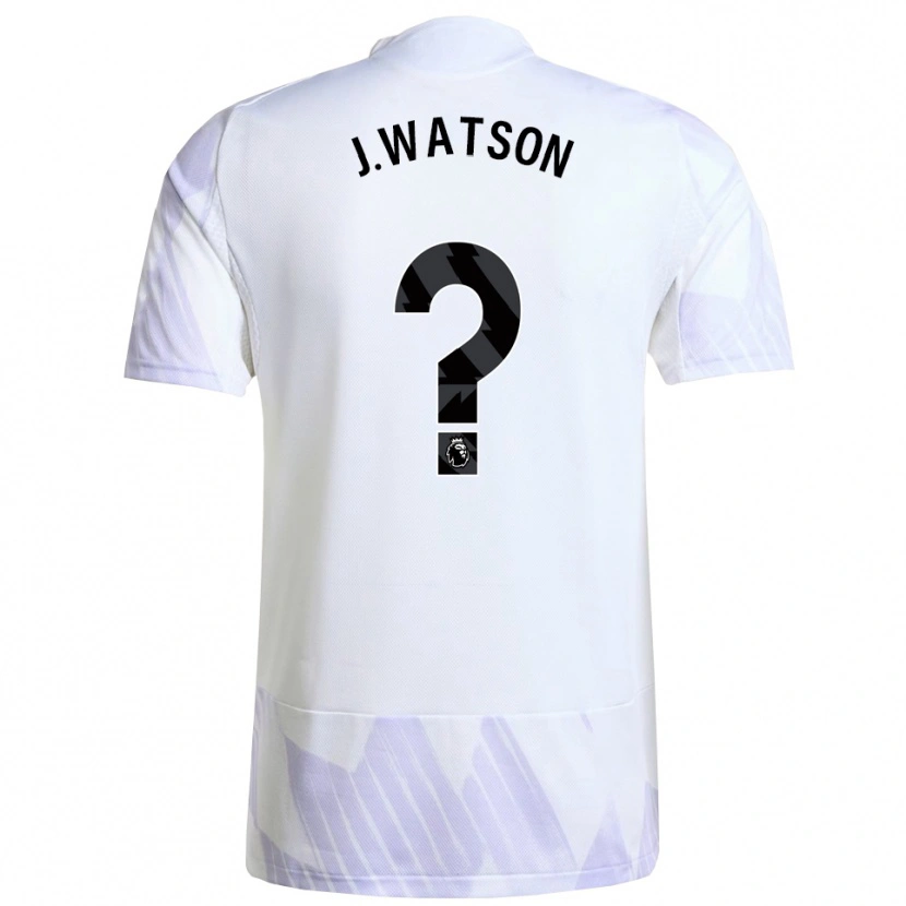 Danxen Kinder Jacob Watson #0 Weiß Lila Lila Auswärtstrikot Trikot 2025/26 T-Shirt