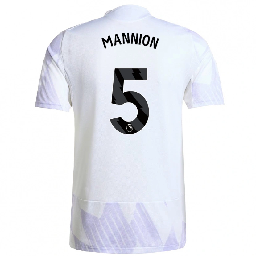 Danxen Kinder Aoife Mannion #5 Weiß Lila Lila Auswärtstrikot Trikot 2025/26 T-Shirt