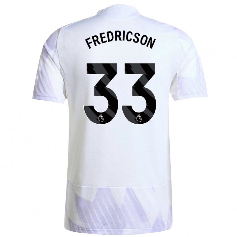 Danxen Kinder Tyler Fredricson #33 Weiß Lila Lila Auswärtstrikot Trikot 2025/26 T-Shirt