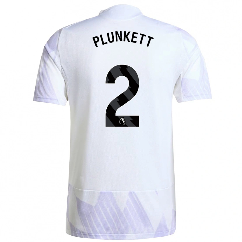 Danxen Kinder Dante Plunkett #2 Weiß Lila Lila Auswärtstrikot Trikot 2025/26 T-Shirt