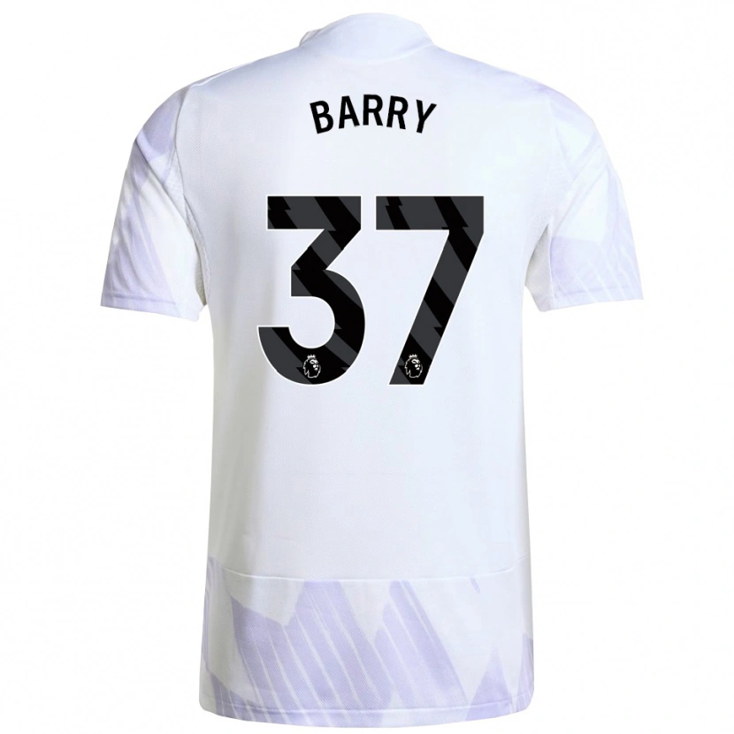 Danxen Kinder Keira Barry #37 Weiß Lila Lila Auswärtstrikot Trikot 2025/26 T-Shirt