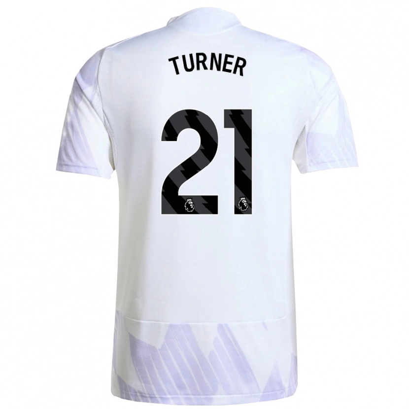 Danxen Kinder Millie Turner #21 Weiß Lila Lila Auswärtstrikot Trikot 2025/26 T-Shirt