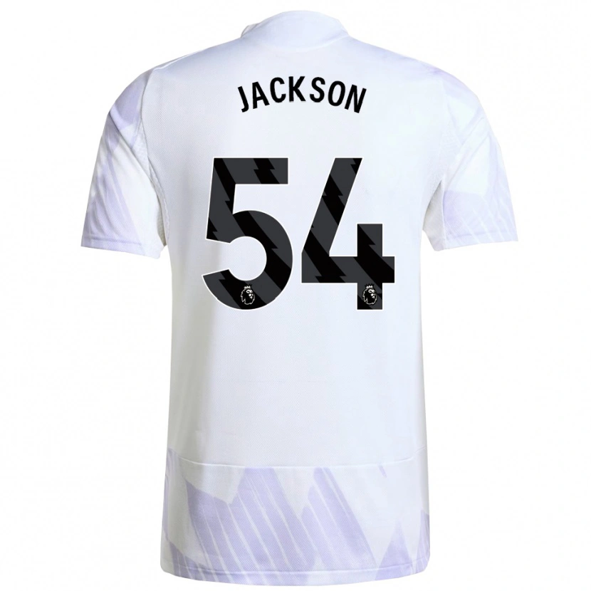 Danxen Kinder Louis Jackson #54 Weiß Lila Lila Auswärtstrikot Trikot 2025/26 T-Shirt