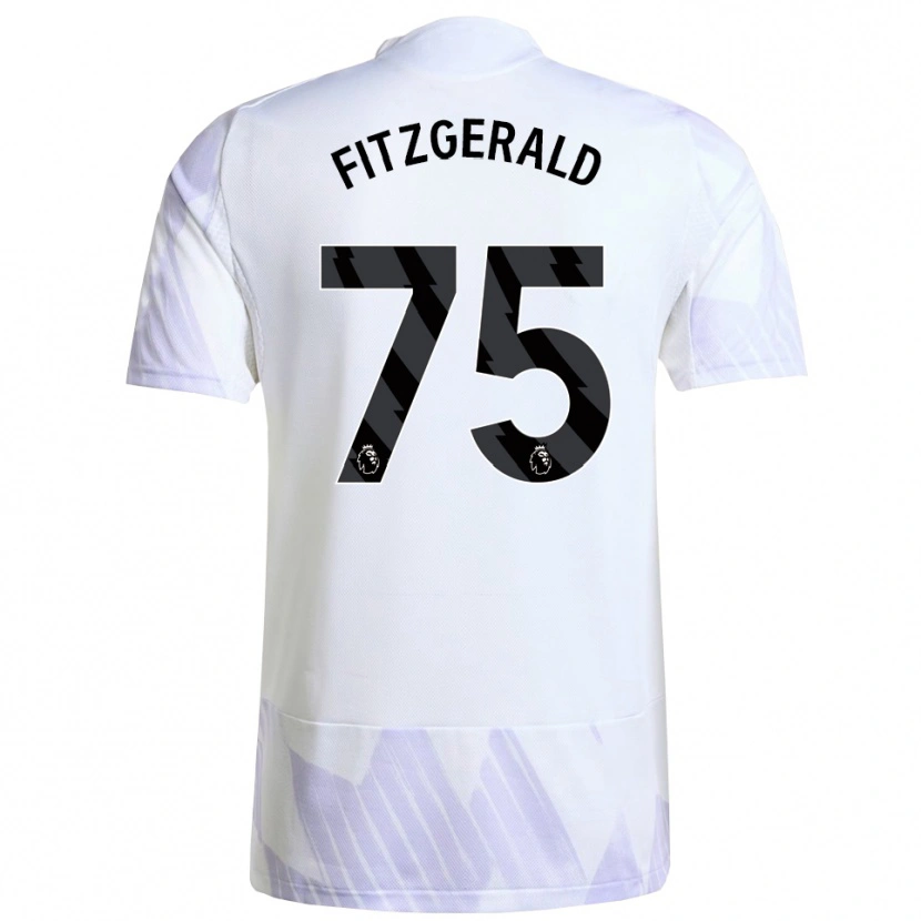 Danxen Kinder Jayce Fitzgerald #75 Weiß Lila Lila Auswärtstrikot Trikot 2025/26 T-Shirt