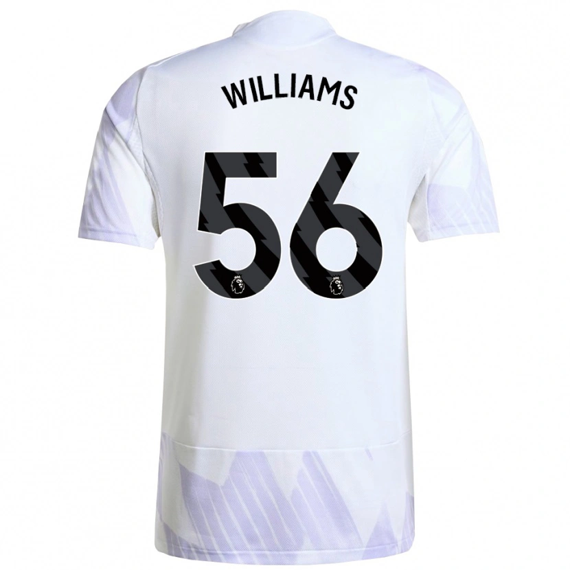 Danxen Kinder Ethan Williams #56 Weiß Lila Lila Auswärtstrikot Trikot 2025/26 T-Shirt