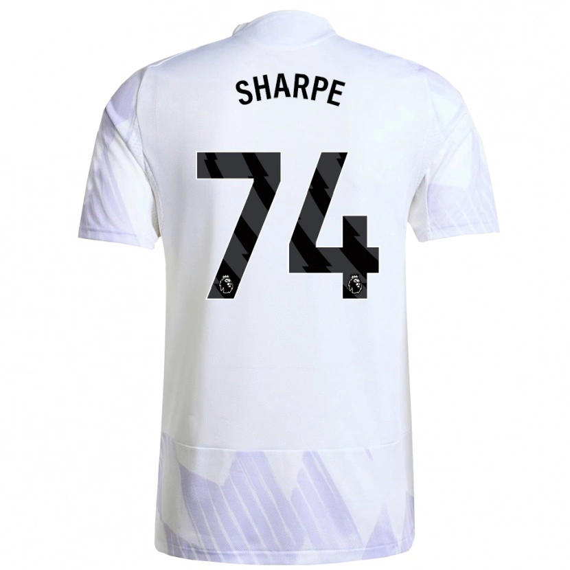 Danxen Kinder Malachi Sharpe #74 Weiß Lila Lila Auswärtstrikot Trikot 2025/26 T-Shirt