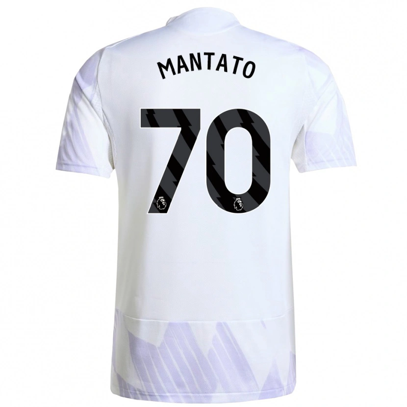 Danxen Kinder Bendito Mantato #70 Weiß Lila Lila Auswärtstrikot Trikot 2025/26 T-Shirt