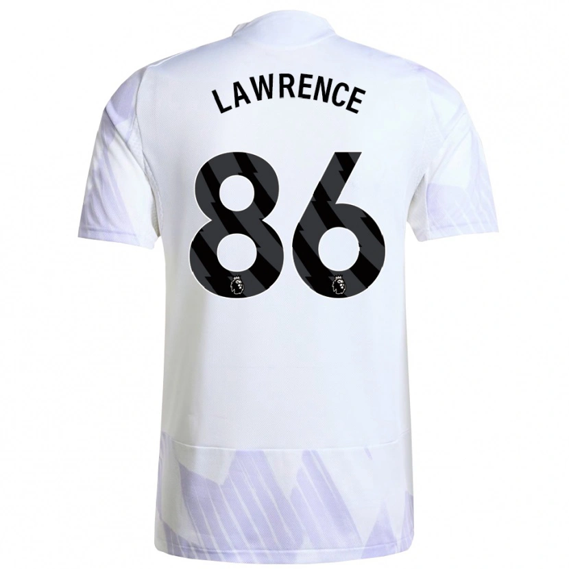 Danxen Kinder Marcus Lawrence #86 Weiß Lila Lila Auswärtstrikot Trikot 2025/26 T-Shirt