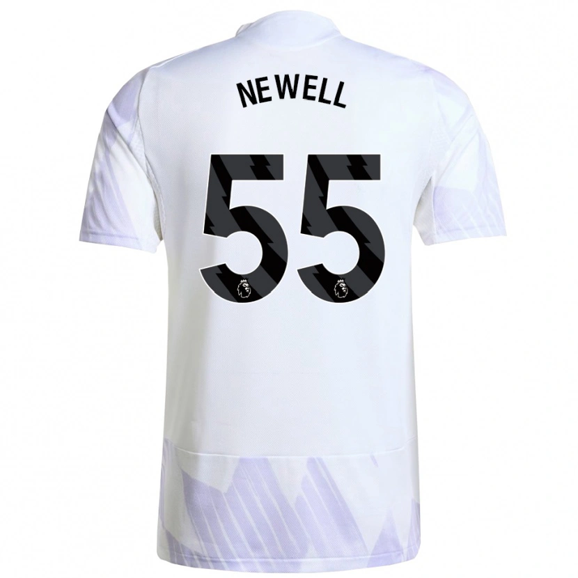Danxen Kinder Lucy Newell #55 Weiß Lila Lila Auswärtstrikot Trikot 2025/26 T-Shirt